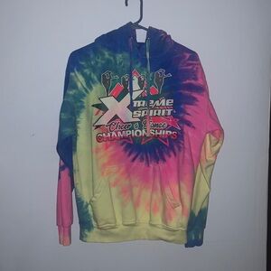 Hoodie Tye Dye Jon Lauren Apparel.   Size Medium. Slight flaw as seen in pics